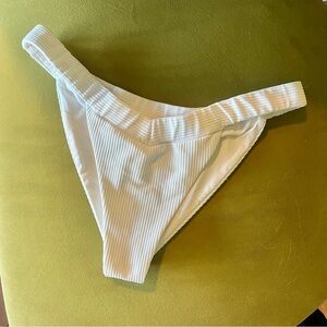 Frankie's Bikinis Georgia Bikini Bottoms White Size Small